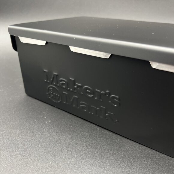 Makers Mark Bar Garnish Caddy Kentucky Bourbon Man Cave Black Metal Stainless - Picture 6 of 16